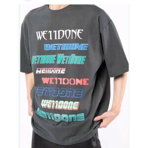 We11 done Men’s Graphic T Shirt Size Medium Cotton